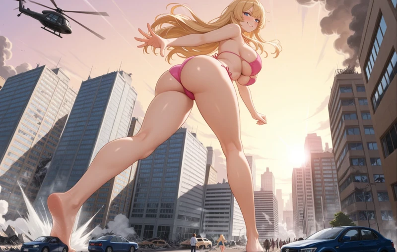 Melinda the alien giantess