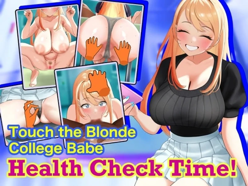 Touch the Blonde College Babe: Health Check Time!