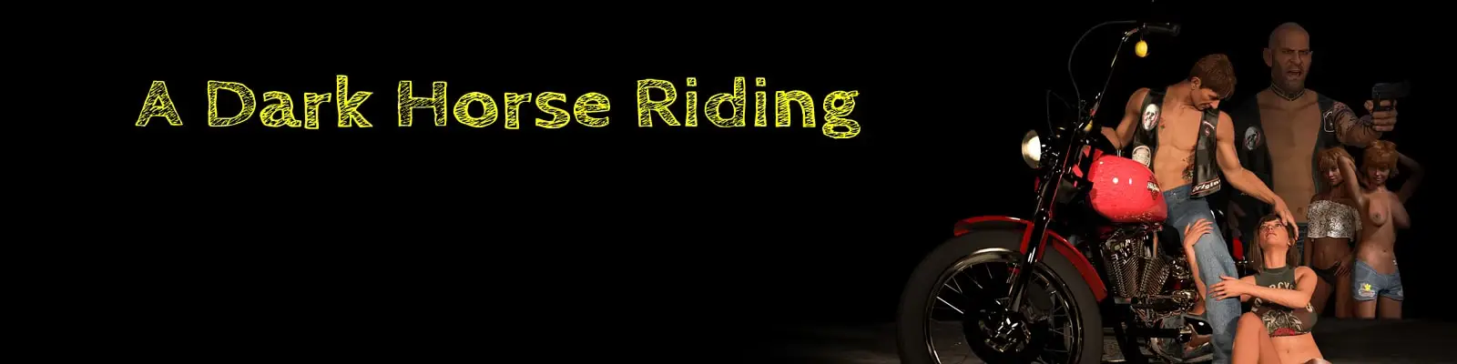 A Dark Horse Riding